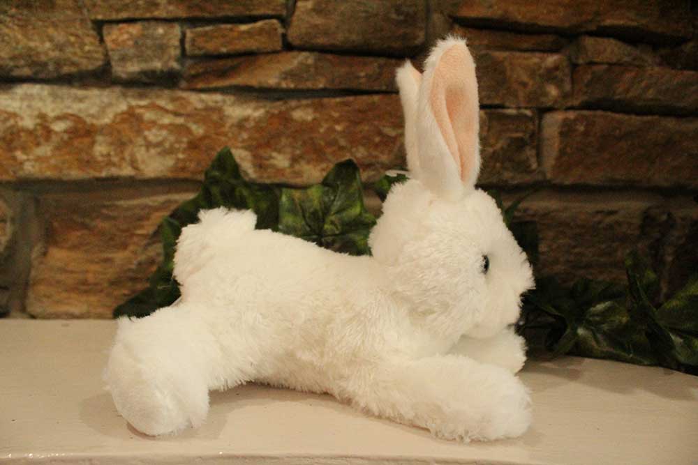 white bunny plush