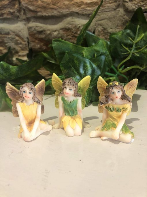 Garden Fairy Glitter Wings - Yellow & Green