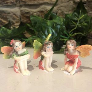 Garden Fairy Glitter Wings - Orange & Green