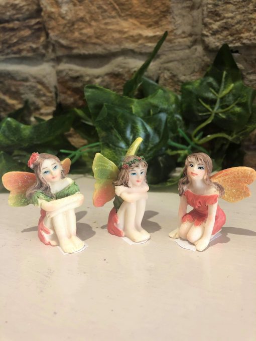 Garden Fairy Glitter Wings - Orange & Green