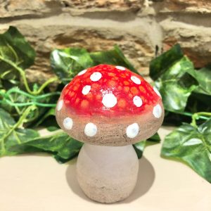 Glazed Pottery Toadstool