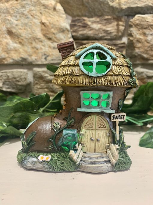 LED Colour Changing Boot Fairy House - Image 2