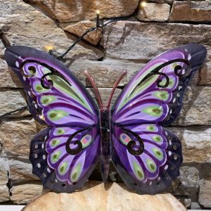 Large Metal Butterfly Purple
