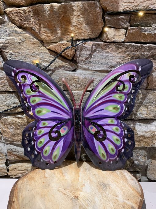 Large Metal Butterfly Purple