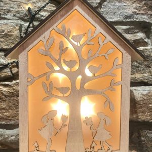 LED Wooden Cut Out Easter House