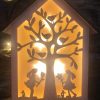 LED Wooden Cut Out Easter House - Image 2