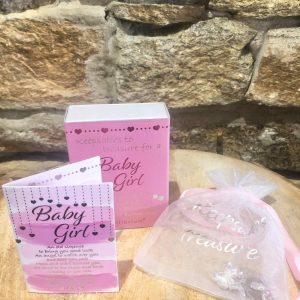 Baby Girl Keepsake Charm Gift Box