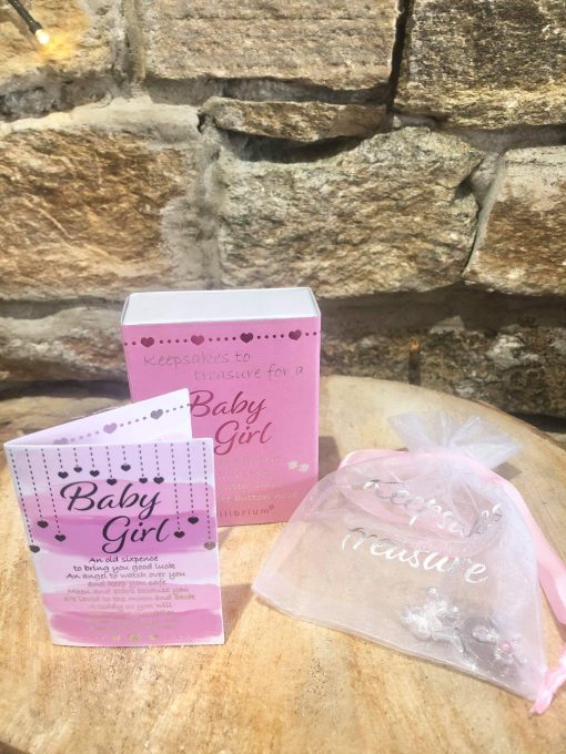 Baby Girl Keepsake Charm Gift Box