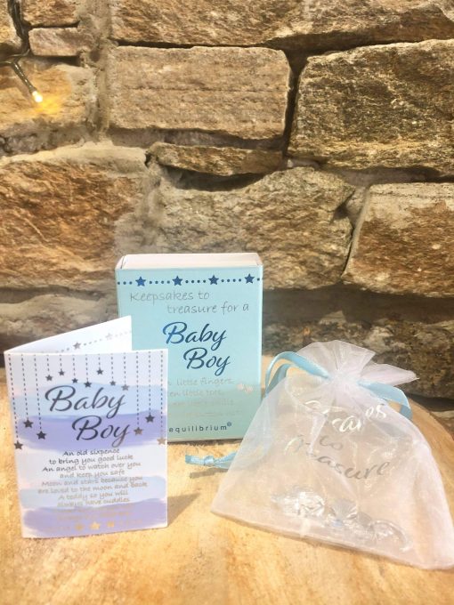 Baby Boy Keepsake Charm Gift Box