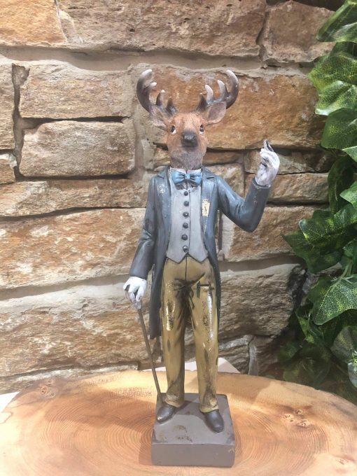 Dapper Animal Figurine Stag