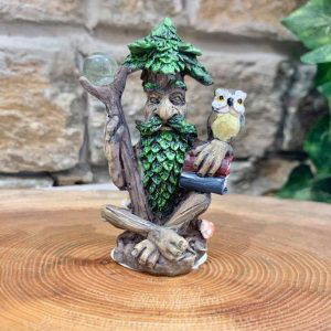 Miniature Tree Ent Ornament - Sitting With Orb Staff