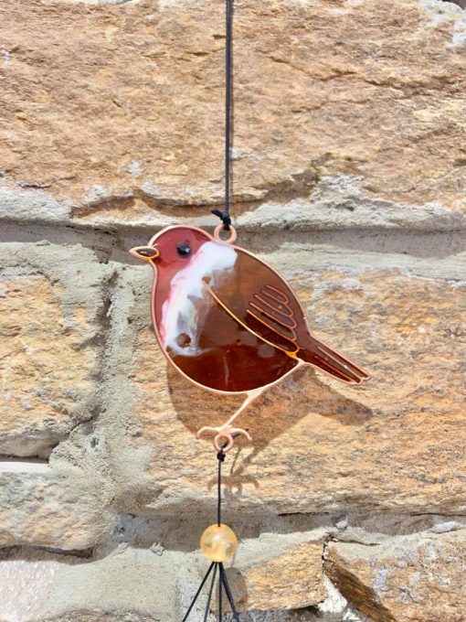 Robin Copper Wind Chime - Image 2