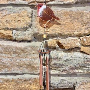 Robin Copper Wind Chime