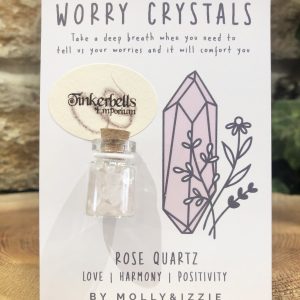 Worry Crystals Mini Chip Bottle - Rose Quartz