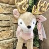 Pink And Gold Ballerina Reindeer Plush - Image 2