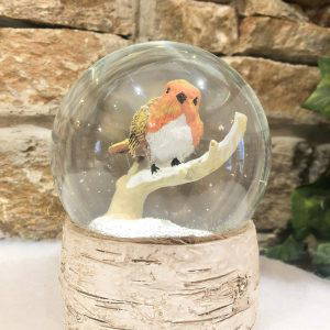 Robin Snow Globe Large
