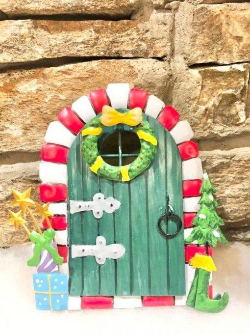 Metal Christmas Fairy Door