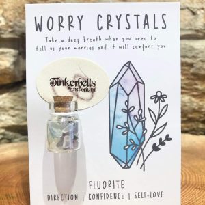 Worry Crystals Mini Chip Bottle - Fluorite
