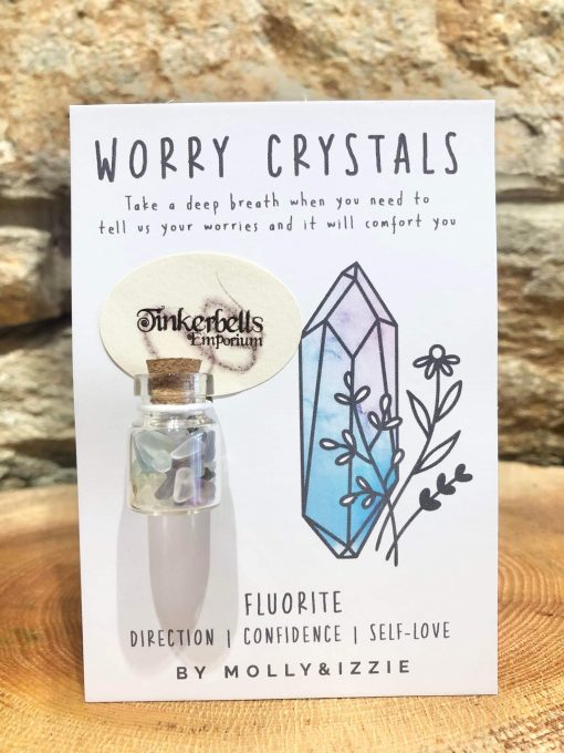Worry Crystals Mini Chip Bottle - Fluorite