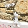 Just Married Love Wooden Plaque with Mouse - Image 2