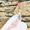 Love Wooden Heart with Mouse Plaque