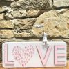 Just Married Love Wooden Plaque with Mouse