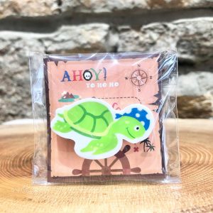 Ahoy Pirate Eraser Turtle
