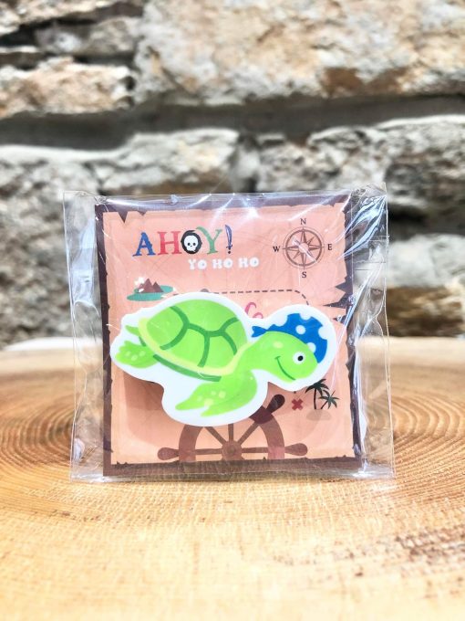Ahoy Pirate Eraser Turtle