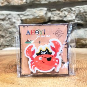 Ahoy Pirate Eraser Crab