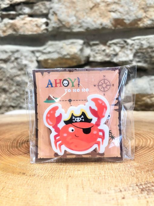 Ahoy Pirate Eraser Crab