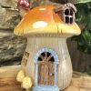 LED Colour Changing Toadstool Fairy House