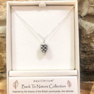 Back To Nature Pinecone Silver Necklace