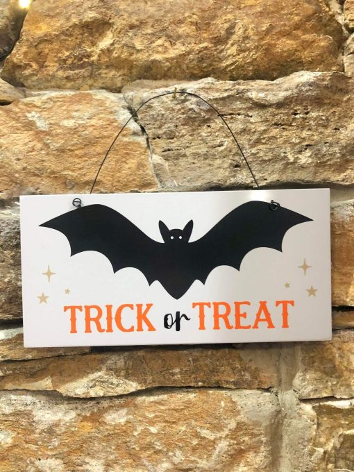 Trick or Treat Wooden Plaque