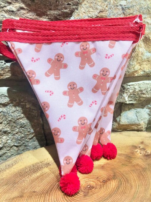 Gingerbread Fabric Bunting 1.5M