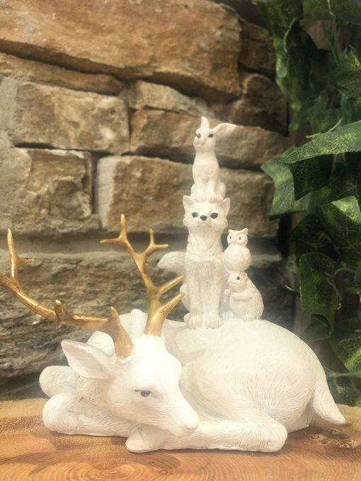 White stag christmas ornaments Clearance