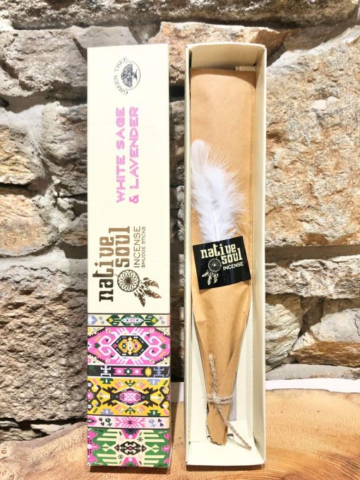 Native Soul Incense Smudge Sticks White Sage and Lavender - Image 2