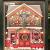 Christmas Toy Shop Frame with LED Lights Green