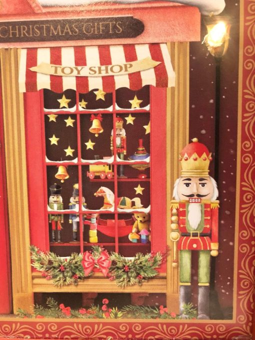 Christmas Toy Shop Frame with LED Lights Red - Image 2