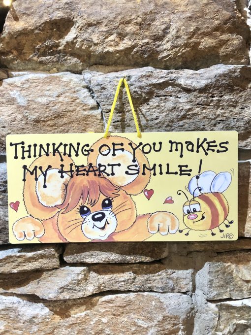 Thinking Of You Makes Me Smile Sign