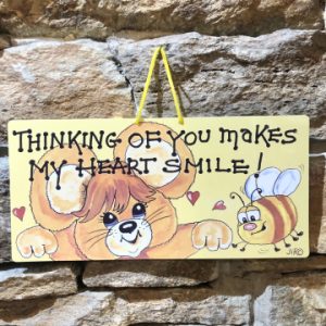 Thinking Of You Makes Me Smile Sign