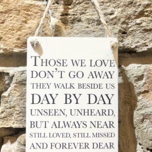 Those We Love Miniature Metal Sign