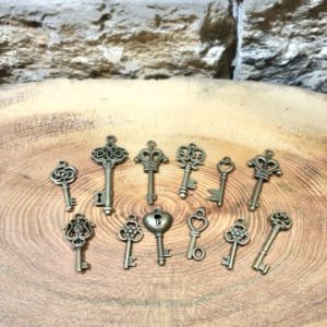 Miniature Brass Fairy Door Key