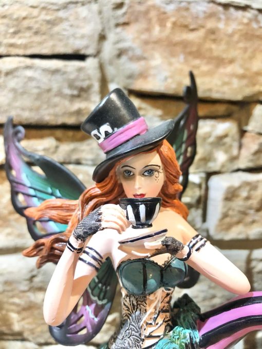 Alice In Wonderland Tea Time Mad Hatter Fairy Figurine - Image 3