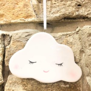 Ceramic Cloud Hanger Sleeping