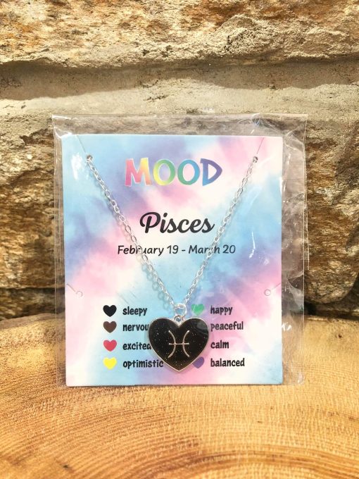 Star Sign Mood Colour Changing Necklace Pisces