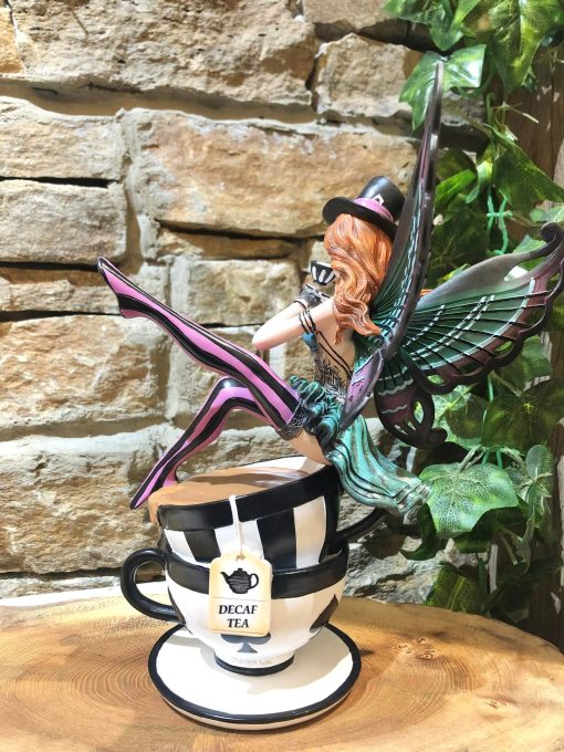 Alice In Wonderland Tea Time Mad Hatter Fairy Figurine - Image 2