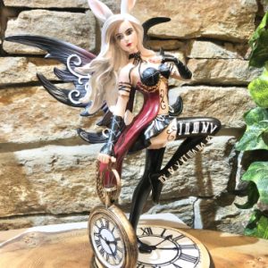 Alice In Wonderland Late For A Date Rabbit Figurine