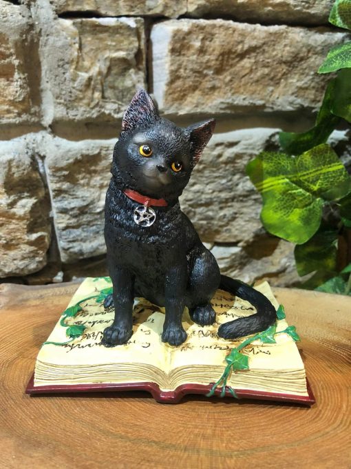 Black Cat on Ivy Book Ornament