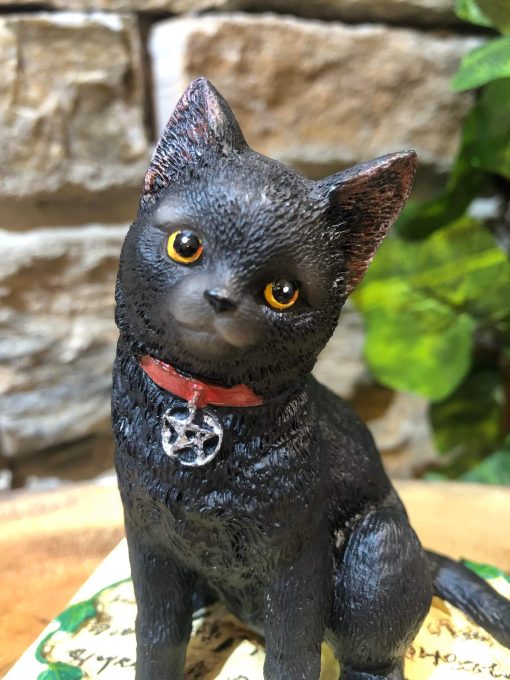 Black Cat on Ivy Book Ornament - Image 2