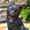 Black Cat on Ivy Book Ornament - Image 2